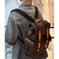 Louis Vuitton LV Unisex Christopher PM Backpack Monogram Canvas Cowhide Leather