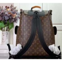 Louis Vuitton LV Unisex Christopher PM Backpack Monogram Canvas Cowhide Leather