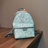 Louis Vuitton LV Unisex Discovery Backpack Crystal Blue Monogram Aquagarden Coated Canvas (2)