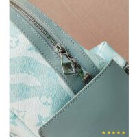 Louis Vuitton LV Unisex Discovery Backpack Crystal Blue Monogram Aquagarden Coated Canvas (2)