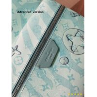 Louis Vuitton LV Unisex Discovery Backpack Crystal Blue Monogram Aquagarden Coated Canvas (2)