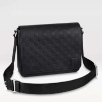 Louis Vuitton LV Unisex District PM Bag Black Damier Infini Cowhide Leather (2)