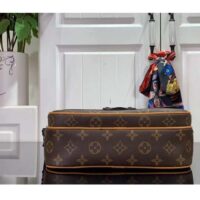 Louis Vuitton LV Unisex S Lock Messenger Radiant Sun Monogram Macassar Coated Canvas (2)