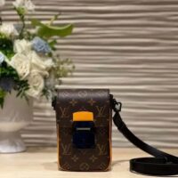 Louis Vuitton LV Unisex S-Lock Vertical Wearable Wallet Radiant Sun Monogram Macassar Coated Canvas (3)