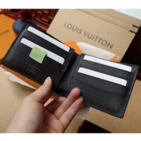 Louis Vuitton LV Unisex Slender Wallet Monogram Eclipse Coated Canvas (8)