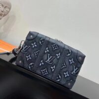 Louis Vuitton LV Unisex Soft Trunk Wearable Wallet Black Charcoal Cowhide Leather (1)