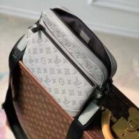 Louis Vuitton LV Unisex Trio Messenger Anthracite Gray Calf Leather Cowhide (2)