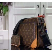 Louis Vuitton LV Unisex Trio Messenger Radiant Sun Monogram Macassar Coated Canvas (5)