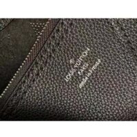 Louis Vuitton LV Women Carmel Hobo Bag Black Mahina Perforated Calf Leather (3)