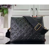 Louis Vuitton LV Women Coussin PM Handbag Black Calfskin Cowhide Leather (1)