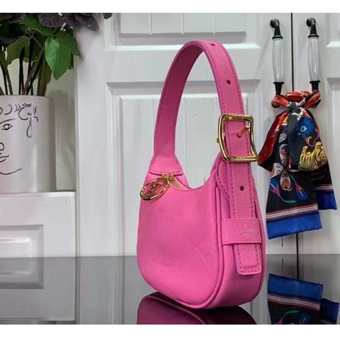 Louis Vuitton LV Women Mini Moon Pink Monogram Empreinte Embossed Supple Grained Cowhide Leather (4)