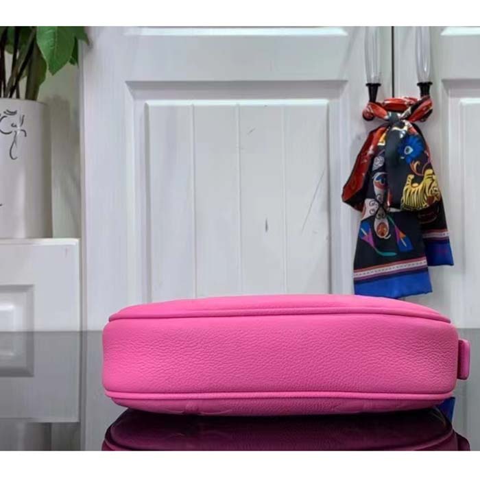 Louis Vuitton LV Women Mini Moon Pink Monogram Empreinte Embossed Supple Grained Cowhide Leather (7)