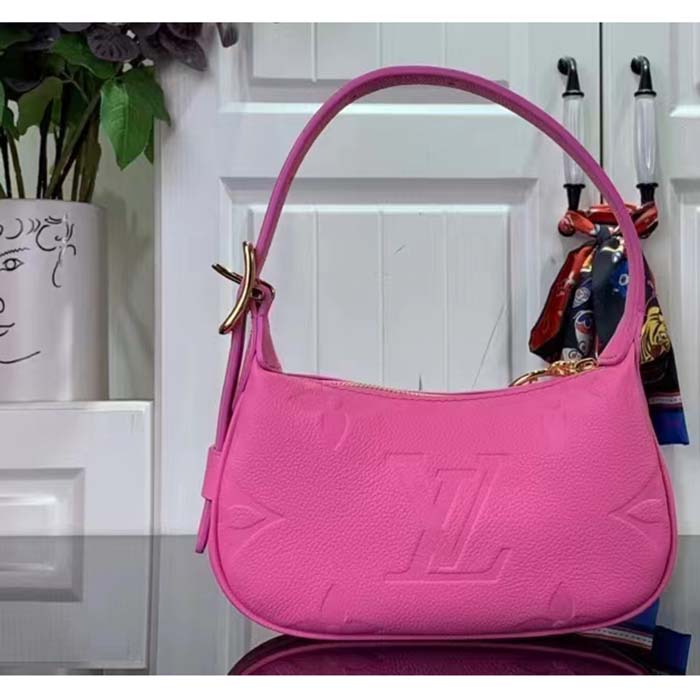 Louis Vuitton LV Women Mini Moon Pink Monogram Empreinte Embossed Supple Grained Cowhide Leather (8)