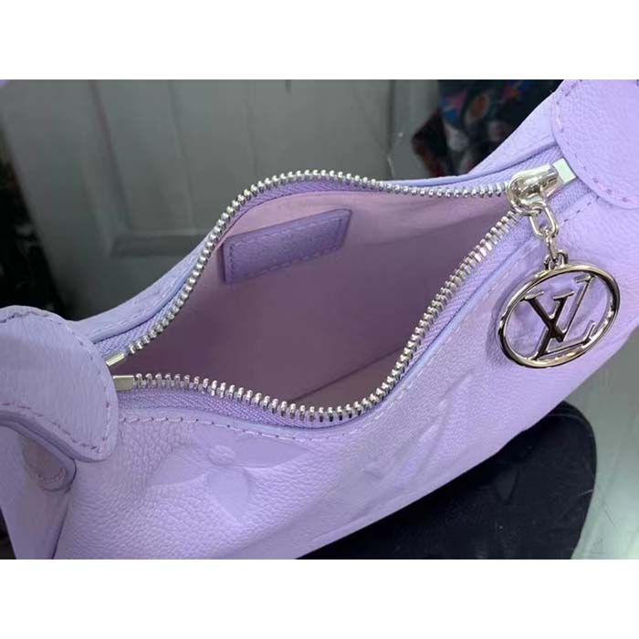 Louis Vuitton LV Women Mini Moon Purple Monogram Empreinte Embossed Supple Grained Cowhide Leather (4)