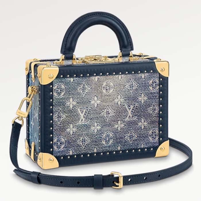 Louis Vuitton LV Women Petite Valise Top Handle S-Lock Closure Nametag