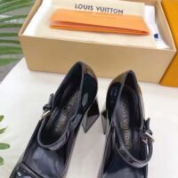 Louis Vuitton LV Women Shake Pump Black Patent Calf Leather Lambskin 8.5 CM Heel (10)