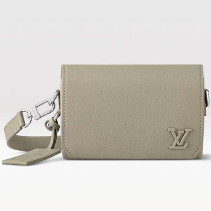 Louis Vuitton Unisex Fastline Wearable Wallet Sage Cowhide Leather Textile Lining