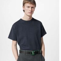 Louis Vuitton Unisex LV Line 40 MM Reversible Belt Green Monogram Eclipse Reverse Coated Canvas (9)