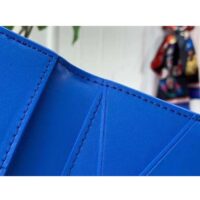 Louis Vuitton Unisex LV Pocket Organizer Bright Blue Cowhide Leather 3 Card Slots (2)