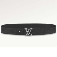 Louis Vuitton Unisex LV Shadow 40 MM Reversible Belt Black Monogram Shadow Smooth Leather (10)