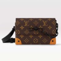 Louis Vuitton Unisex LVxYK Steamer Wearable Wallet Radiant Sun Monogram Macassar Coated Canvas (1)