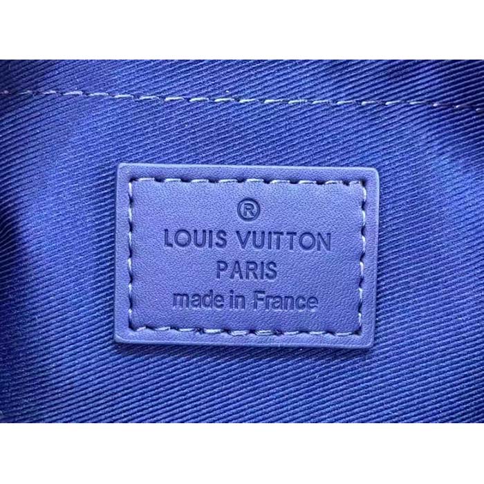 Louis Vuitton Unisex Mini Soft Trunk Racing Blue Embossed Taurillon Monogram Cowhide Leather (7)