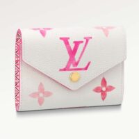 Louis Vuitton Unisex Victorine Wallet Pink Monogram Coated Canvas Bill Pocket (1)