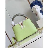 Louis Vuitton Women Capucines Mini Green Taurillon Cowhide Leather Gold-Color Hardware (10)