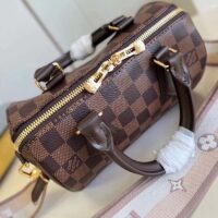 Louis Vuitton Women LV Speedy Bandoulière 20 Damier Ebene Coated Canvas Cowhide Leather (11)