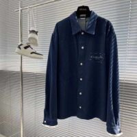 Dior Men CD Dior Duncan Grant Charleston Overshirt Raw Blue Cotton Twill (8)