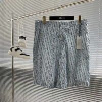 Dior Men CD Dior Oblique Bermuda Shorts Blue Striped Silk Twill (6)