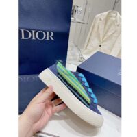 Dior Unisex CD Dior Tears B33 Sneaker Blue Multicolor Mohair Navy Blue Suede (8)