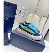 Dior Unisex CD Dior Tears B33 Sneaker Blue Multicolor Mohair Navy Blue Suede (8)
