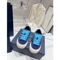 Dior Unisex CD Dior Tears B33 Sneaker Blue Multicolor Mohair Navy Blue Suede (8)