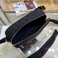 Dior Unisex CD Mini Safari Bag Strap Black Dior Oblique Jacquard (1)