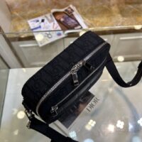Dior Unisex CD Mini Safari Bag Strap Black Dior Oblique Jacquard (1)