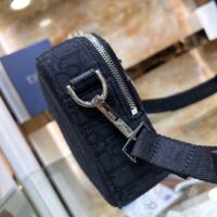 Dior Unisex CD Mini Safari Bag Strap Black Dior Oblique Jacquard (1)