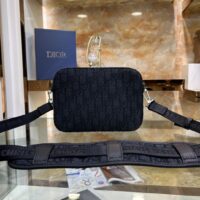 Dior Unisex CD Mini Safari Bag Strap Black Dior Oblique Jacquard (1)