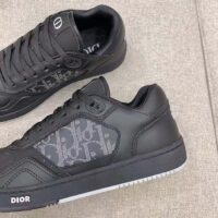 Dior Unisex Shoes B27 Low-Top Sneaker Black Dior Oblique Galaxy Leather Smooth Calfskin Suede (8)