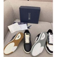 Dior Unisex Shoes CD B27 Low-Top Sneaker Black Smooth Calfskin Beige Black Oblique Jacquard (3)