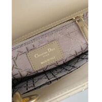 Dior Women CD Small Lady Dior My ABCDior Bag Sand-Colored Cannage Lambskin (2)