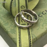 Gucci Unisex Blind For Love Ring Silver Eye Hearts Birds Flowers Interlocking G 925 Sterling Silver (1)