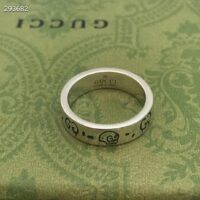 Gucci Unisex GucciGhost Ring Silver Two Cultures Past Present 925 Sterling Silver (4)
