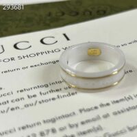 Gucci Unisex Icon Ring Yellow Gold Interlocking G 18k Yellow Gold White Zirconia (3)