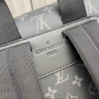 Louis Vuitton LV Unisex Montsouris Backpack Monogram Eclipse Coated Canvas Cowhide Leather (1)