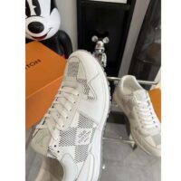 Louis Vuitton LV Unisex Run Away Sneaker White Maxi Damier-Embossed Grained Calf Leather Rubber (4)