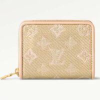 Louis Vuitton LV Unisex Zippy Coin Purse Beige Monogram Coated Canvas Cowhide Leather (1)