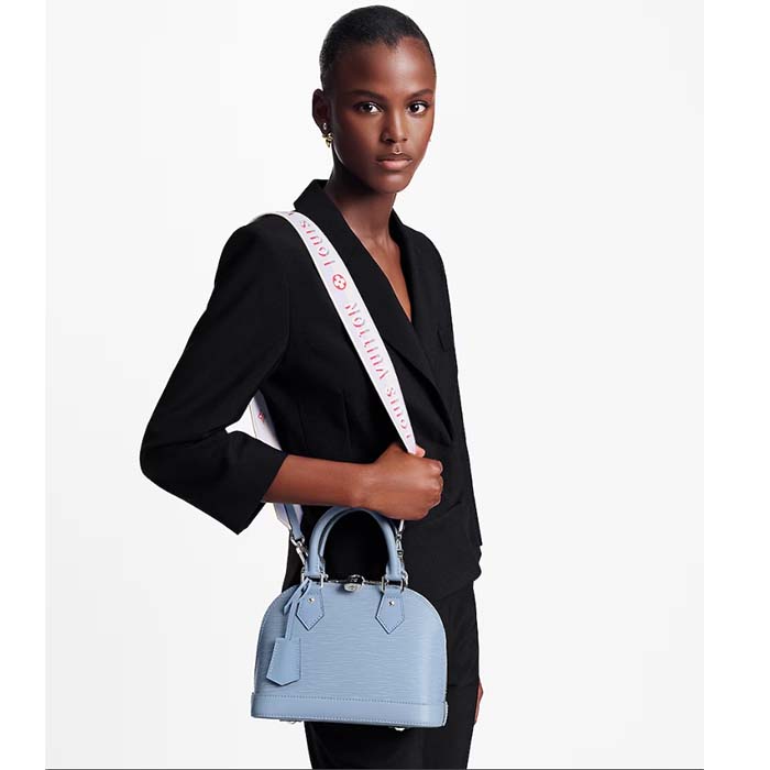Louis Vuitton LV Women Alma BB Handbag Cloud Blue Epi Grained Smooth Cowhide Leather (1)