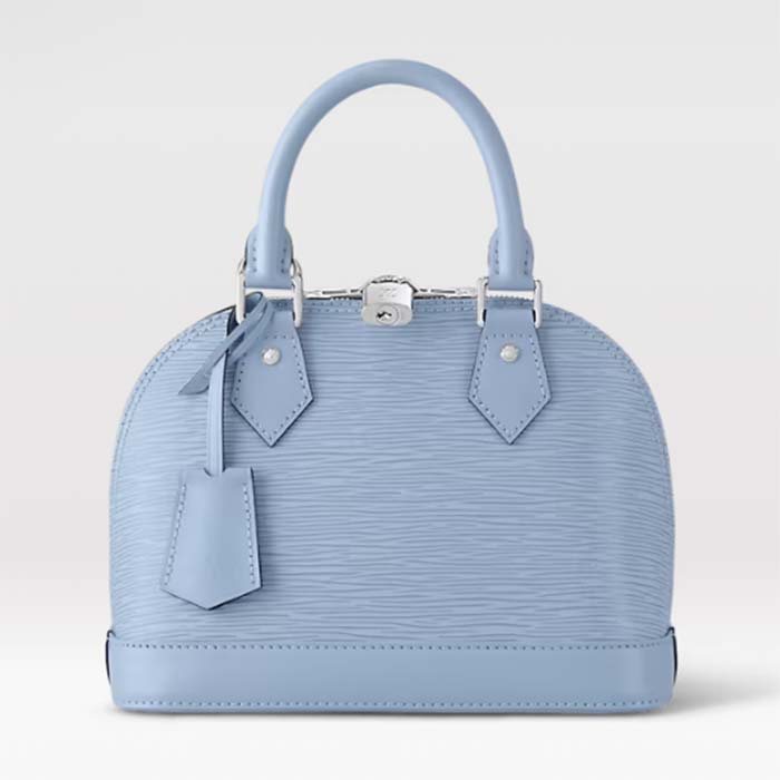 Louis Vuitton LV Women Alma BB Handbag Cloud Blue Epi Grained Smooth Cowhide Leather