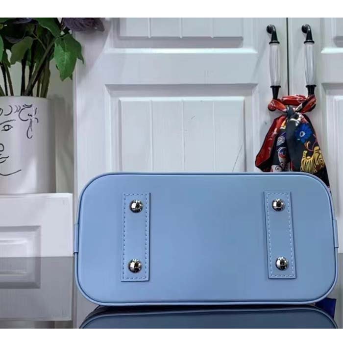 Louis Vuitton LV Women Alma BB Handbag Cloud Blue Epi Grained Smooth Cowhide Leather (5)